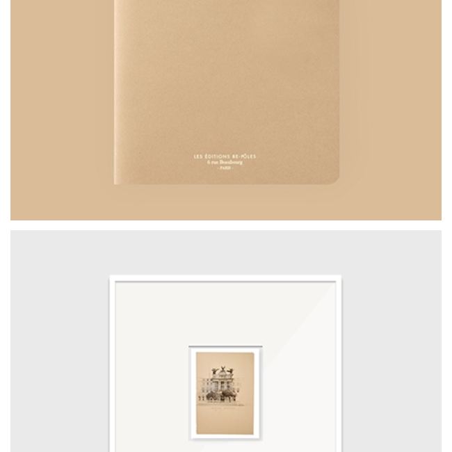 Imagen del libro de apuntes sobre vistas de Madrid