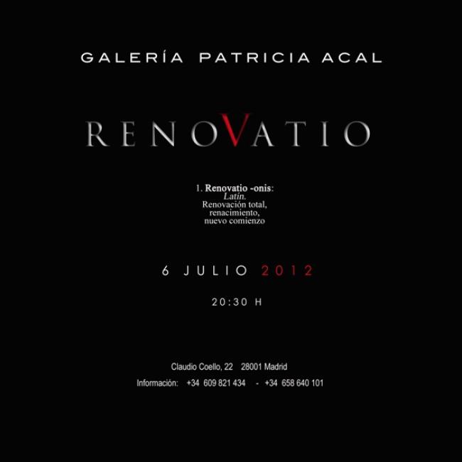 Imagen del cartel de la exposición Patricia Acal, Renovato